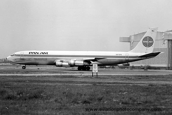 Pan American World Airways Boeing 707-321C N473PA at London Heathrow (1971)