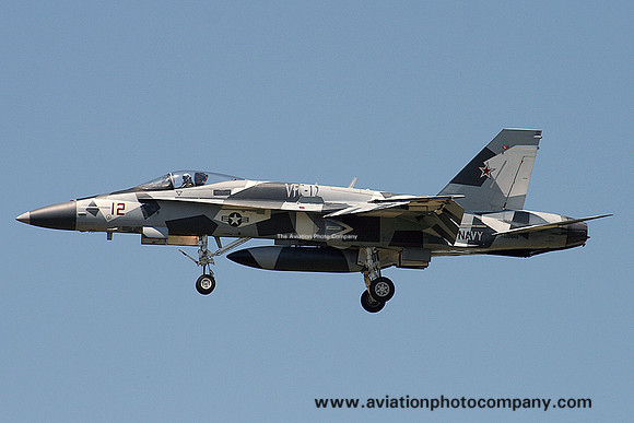 US Navy VFC-12 McDonnell Douglas F/A-18A Hornet 162846/12 at NAS Oceana (2015)