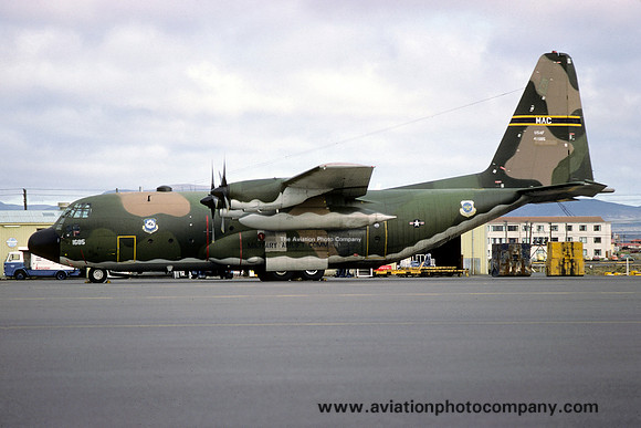 USAF 463 TAW Lockheed C-130H Hercules 74-1685 at Keflavik (1977)