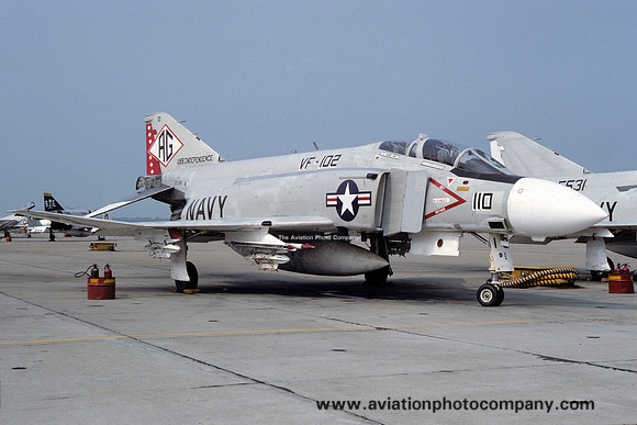 US Navy VF-102 McDonnell F--4J Phantom 157336/AG-110 (1975)