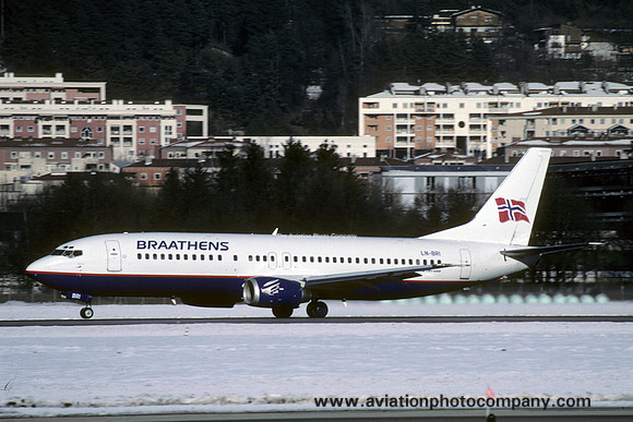 Braathens Boeing 737-400 LN-BRI (2000)