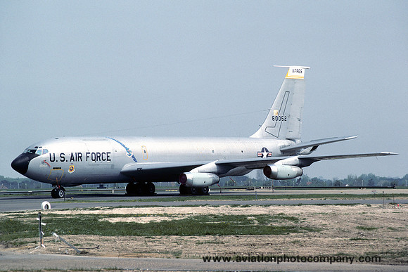 USAF AFRes 336 ARS Boeing KC-135A 58-0052 at RAF Mildenhall (1984)