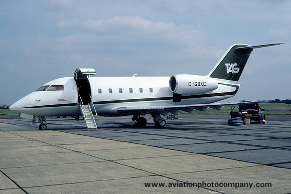 TAG Canadair Challenger C-GBKC at Farnborough (1980)