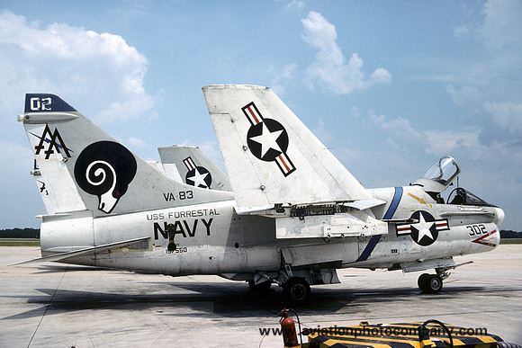US Navy VA-83 LTV A-7E Corsair 157550/AA302 (1976)