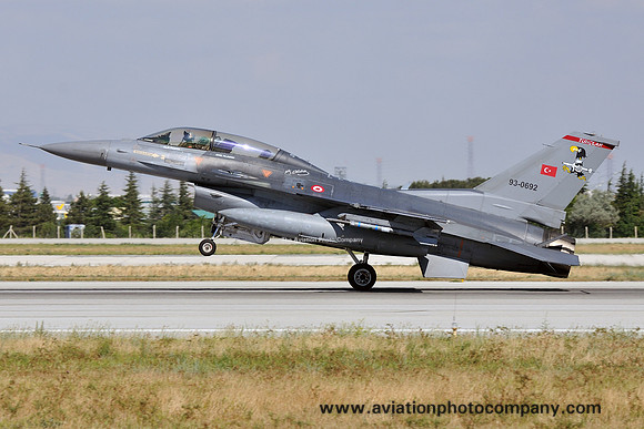 Turkish Air Force 151 Filo GD F-16D 93-0692 at Anatolian Eagle (2015)