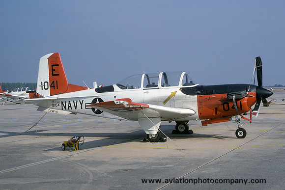 US Navy TAW-5 Beech T-34C Turbo Mentor 161041/E-041 (1984)