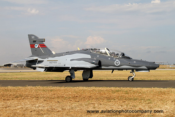 RAAF 76 Squadron BAE Hawk 127 A27-33 at the Avalon Airshow (2013)