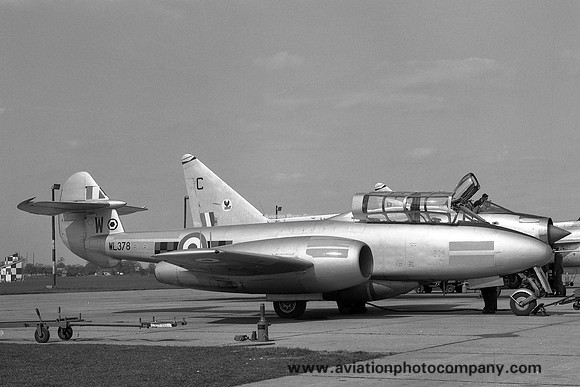 RAF 85 Squadron Gloster Meteor T.7 WL378 at RAF Wattisham (1968)
