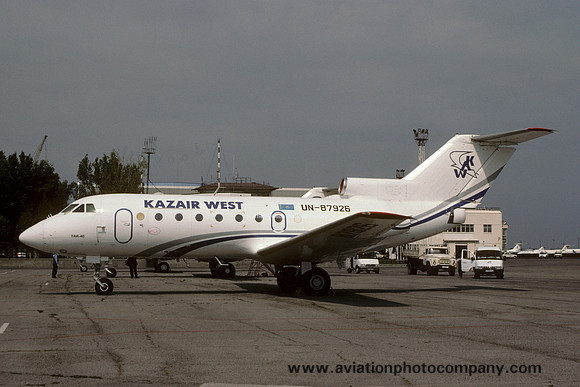 Kazair West Yakolev Yak-40 UN-87926 (1999)