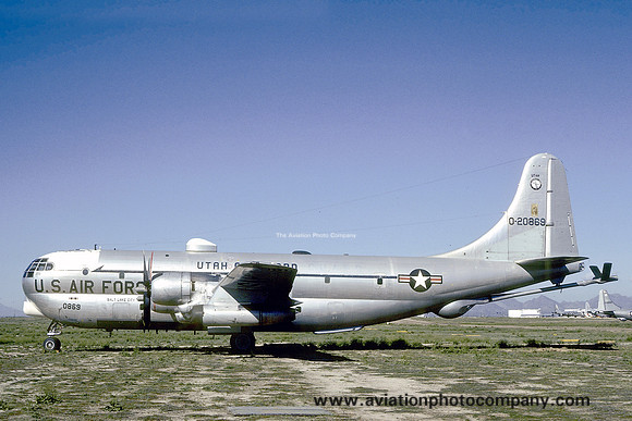 USAF Utah ANG 191 ARS Boeing KC-97L 52-0869 at MASDC Davis Monthan (1978)