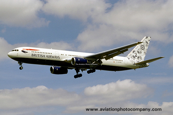 British Airways Boeing 767-300ER G-BZHB at London Heathrow (1998)