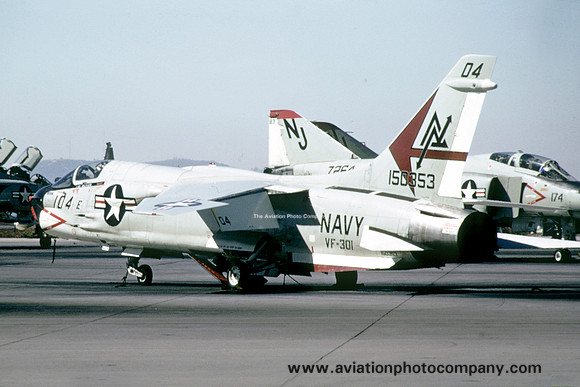 US Navy VF-301 Chance F-8J 150353/ND-104 (1973)