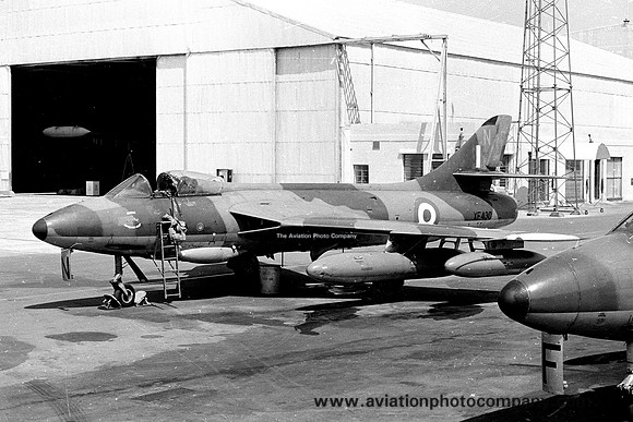 RAF Harrier Conversion Unit Hawker Hunter FGA.9 XF430/N at RAF Luqa (1970)