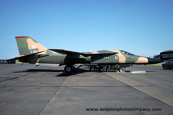 USAF 48 TFW 494 TFS GD F-111F 70-2416/LN at RAF Lakenheath (1979)