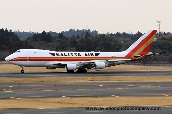Kalitta Air Boeing 747-400F N402KZ at Tokyo Narita (2015)