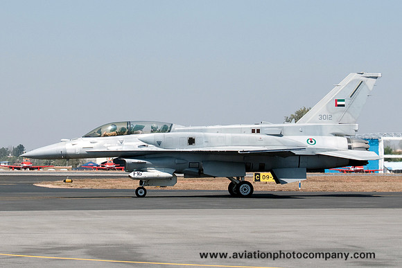UAE Air Force Lockheed F-16F 3012 at Aero India (2011)