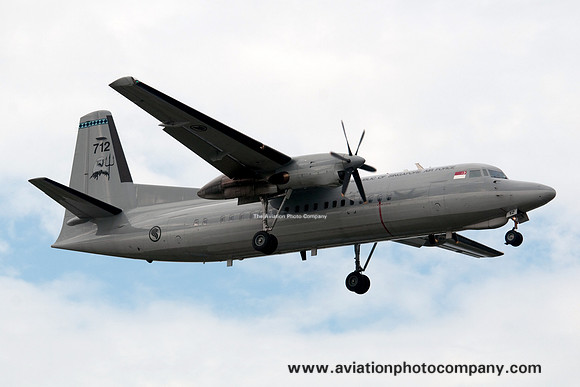 Singapore AF 121 Squadron Fokker F-27UTA 712 at Butterworth (2011)