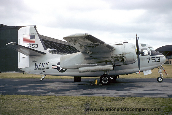 US Navy NAF Mildenhall Grumman C-1A Trader 136753 (1976)