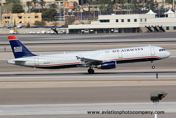 US Airways Airbus A321-200 N569UW at Las Vegas IAP (2014)
