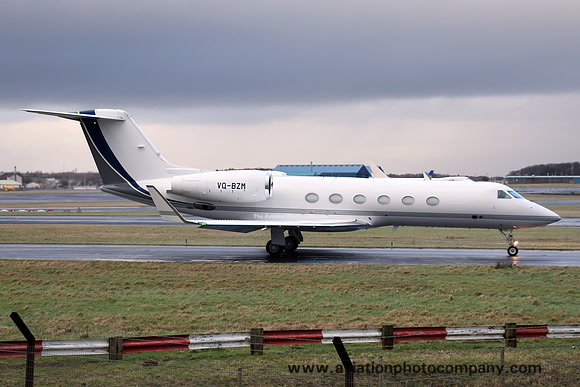 Gulfstream 450 VQ-BZM at Prestwick (2016)