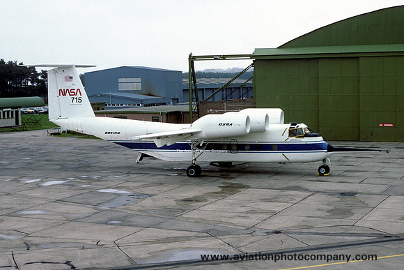 NASA DHC-5 Buffalo QSRA N715NA at RAF Lossiemouth (1983)