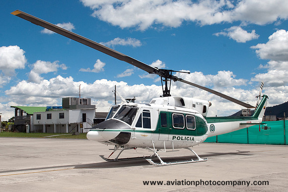 Colombian Police Bell 212 PNC-0490 at Guaymaral (2013)
