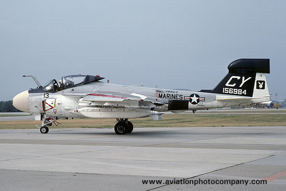USMC VMAQ-2 Grumman EA-6B Prowler 156984/CY-13 at NAS Atlanta (1977)