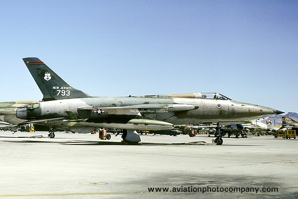 USAF New Jersey ANG 141 TFS Republic F-105B Thunderchief 57-5793 (1979)