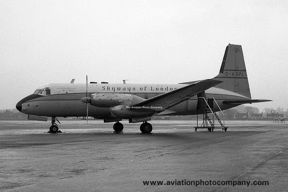 Skyways of London Hawker Siddeley HS748 G-ASPL (1970)