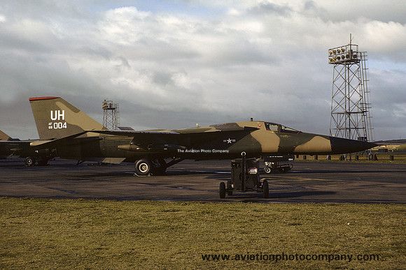 USAF 20 TFW 77 TFS General Dynamics F-111E Aardvark 68-0004/UH (1977)