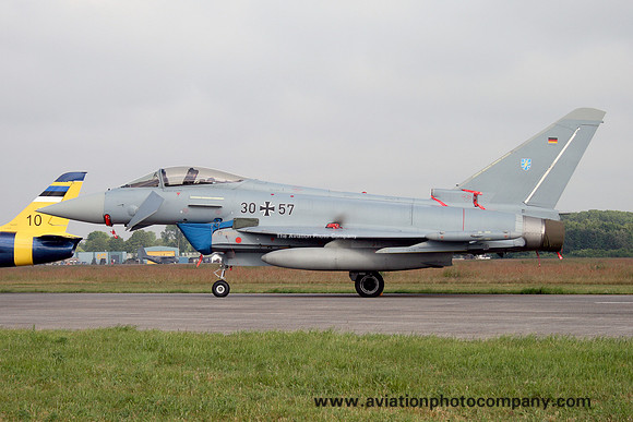 German Air Force JG73 Eurofighter EF-2000 30+57 at the Volkel Airshow (2013)