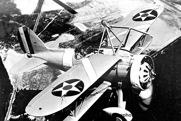US Navy Curtiss F9C-2 9057 Air to Air