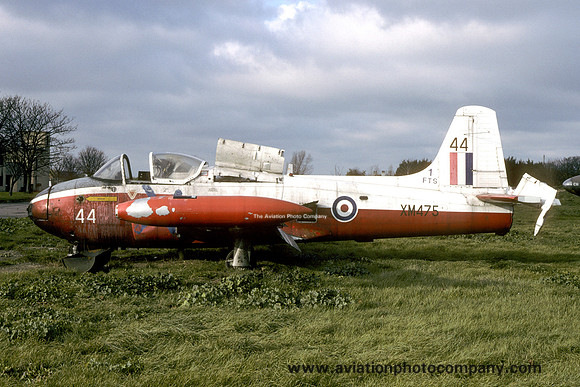 RAF Hunting Jet Provost T.3A XM475 at the Manston Fire School (1993)