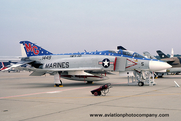 US Marine Corps VMFA-321 McDonnell F-4B Phantom 151449/MG5 (1976)