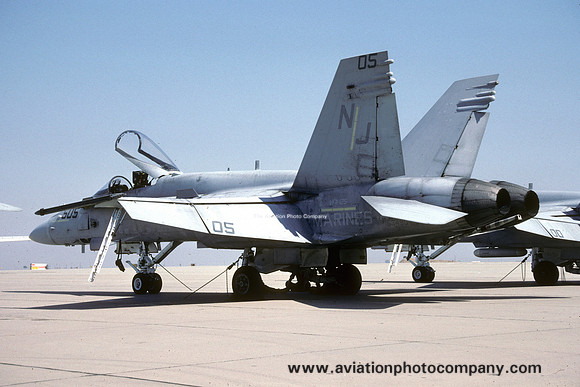 US Marines VFA-125 McDonnell Douglas F/A-18C Hornet 163490/NJ-505 (1990)
