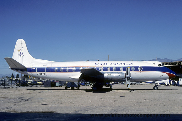 Royal American Vickers Viscount G-BAPE (1982)