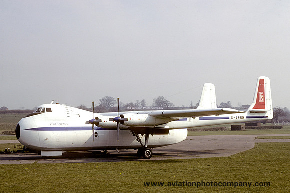 Rolls Royce AWA Argosy G-APRM at East Midlands (1982)