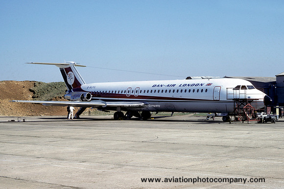 Dan Air London BAC-111 G-BJVL at Lasham (1982)