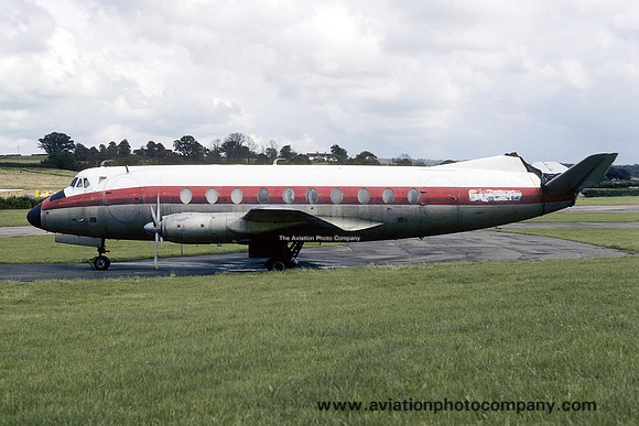 Vickers Viscount G-APZN stored at Exeter (1978)