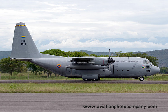 Colombian Air Force ESCTA 811 Lockheed C-130H FAC1015 at Tolemaida (2013)