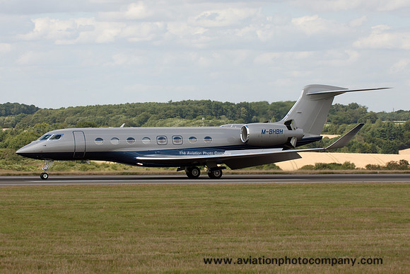 Gulfstream 650 M-BHBH at Luton (2015)