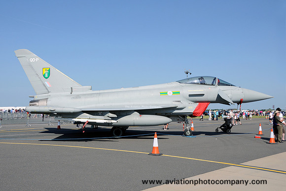 RAF 3 Squadron BAE Typhoon FGR.4 ZK309/QO-P at the Waddington Airshow (2013)