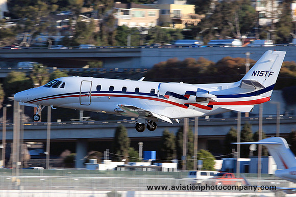 Cessna 560 N15TF at San Diego IAP (2013)