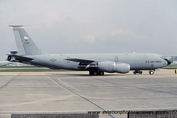 USAF Nebraska ANG 173 ARS Boeing KC-135R 63-7991 at Rhein Main (1999)