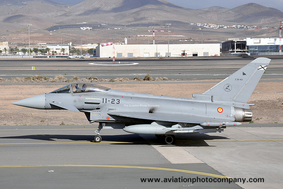 Spanish Air Force Ala 11 Eurofighter EF-2000 C.16-43/11-23 at Gando (2012)