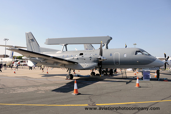 Swdish Air Force SAAB S100D 100004/004 at the Waddington Airshow (2013)