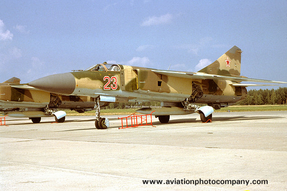 Soviet Air Force Mikoyan MiG-23S 23 red (1980)