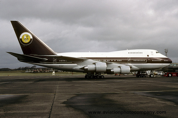 Qatari Government Boeing 747SP VP-BAT at Prestwick (2000)