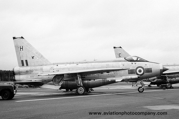 RAF 23 Squadron English Electric Lightning F.6 XR760/H (1972)