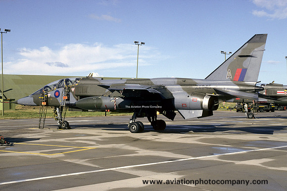 RAF 16 Squadron Sepecat Jaguar T.2 XX845/A at RAF Lossiemouth (1993)